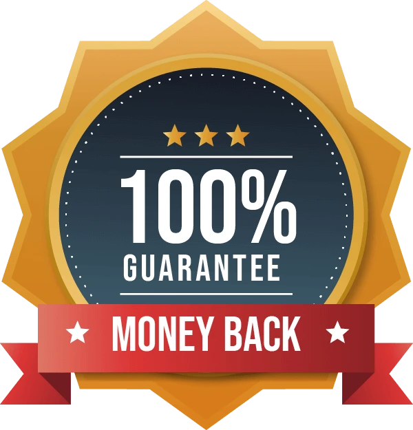 60-Day 100% Money-Back Guarantee badge